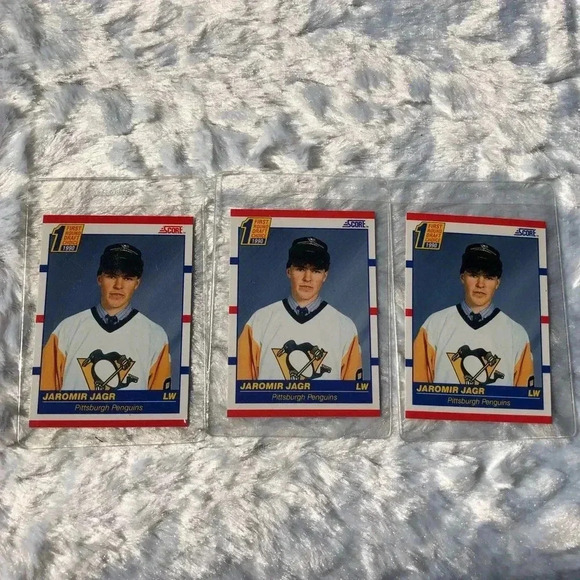 Jaromir Jagr Hockey Trading Card Score Card 428 set of 3 - Picture 1 of 4
